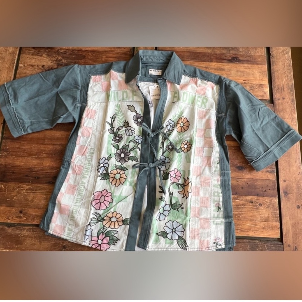 Free People Pressed In Flowers Kimono NWOT